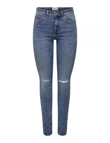 ONLY Jeans ONLY Damen Onlwauw Knee des PIM Mid-Waist Jeans