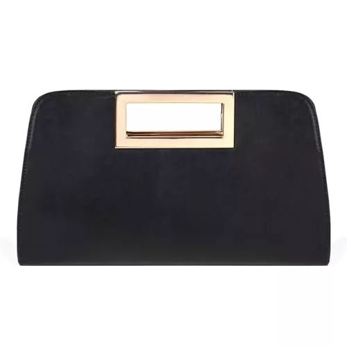 VASCHY Taschen & Rucksäcke VASCHY Clutch Damen, Mode Schultertasche ELegant Handtasche Umhängetasche Vegan Leder Wristlet Clutch Crossbody für Hochzeit Freizeit Party