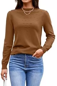 Arach&Cloz Pullover & Strickmode Arach&Cloz Damen Pullover Herbst Winter Langarm Strickpullover Rundhals Casual Tops Stricken Shirt Blusen