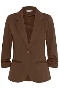 fransa Blazer fransa FRZablazer Damen Blazer Kurzblazer Jacke mit Stretch Geraffte Ärmel mit Taschen