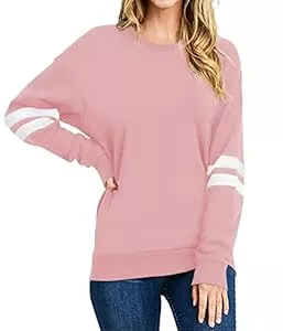 Neitooh Pullover & Strickmode Neitooh Sweatshirt Damen Rundhals Sweatshirt Damen Baumwolle Pullover Damen Langarmshirt Casual Oberteile Tops