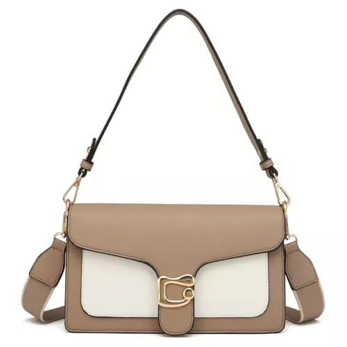 Travistar Taschen & Rucksäcke Travistar Handtasche Damen Klein Umhängetasche Damen PU Leder Crossbody Bag Damen Schultertasche Abendtasche Kupplung mit 2 Abnehmbar Breiter Gurt Kreditkartenfächer