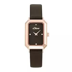 s.Oliver Uhren s.Oliver Damen Analog Quarz Uhr mit Leder Armband