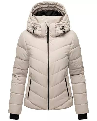 MARIKOO Jacken MARIKOO Damen Winterjacke warme Steppjacke mit Abnehmbarer Kapuze Samuiaa XVI XS-3XL
