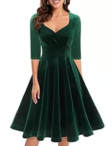 Bbonlinedress Cocktail Bbonlinedress Vintage-Kleid, Abendkleid, Cocktailkleid, Kostüm, Ball, 50er-Jahre, 60er Jahre, V-Ausschnitt