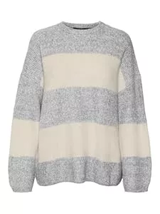 VERO MODA Pullover & Strickmode VERO MODA Damen Vmnatahlie Ls O-Neck Pullover Ga Noos Strickpullover