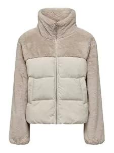 ONLY Jacken ONLY Damen Onlwanja Fur Puffer Mix Jacket Cc OTW Jacke