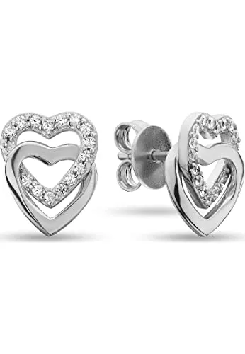 JETTE Schmuck JETTE Damen-Ohrstecker 925er Silber 30 Zirkonia One Size 88184769