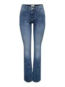 ONLY Jeans ONLY Female Flared fit Jeans ONLBLUSH Mittlere Taille Ausgestellt Jeans