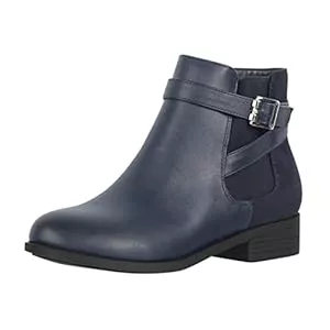 Elara Stiefel Elara Damen Stiefelette Chelsea Ankle Boots Chunkyrayan