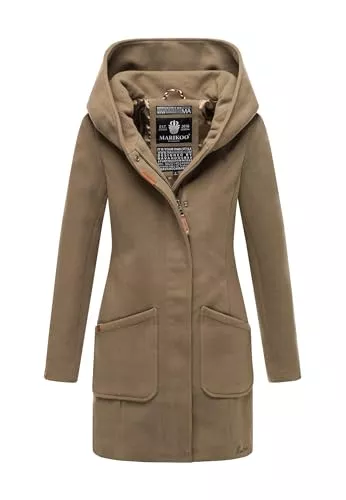 MARIKOO Mäntel MARIKOO Damen Mantel Trenchcoat Wintermantel Übergangs Jacke Parka Lang B819