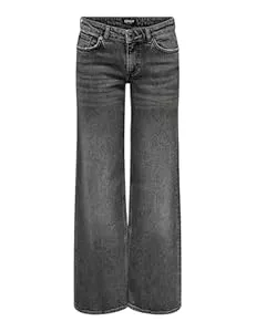 ONLY Jeans ONLY Female Jeans mit weitem Bein ONLJUICY Niedrige Taille Weiter Beinschnitt Jeans