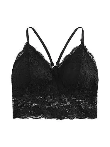 DIDK Tops DIDK Damen Bauchfrei Camilose Top Sexy Spitze Cami Crop Tops Spitzentop Oberteile Trägershirts