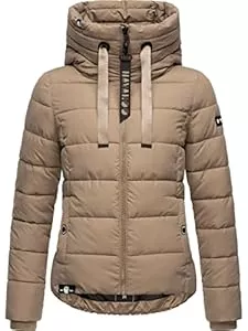 Navahoo Jacken Navahoo Damen Winterjacke warme Steppjacke mit hohem Kragen und Verstellbarer Kapuze Amayaa XS-XXL