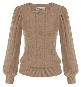 GRACE KARIN Pullover & Strickmode GRACE KARIN Damen Strickpullover Casual Pullover Mode Langarm Sweateshirt CL834