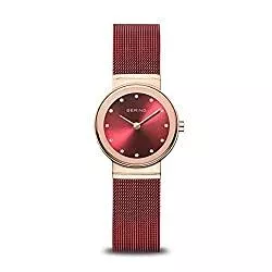 BERING Uhren BERING Damen Analog Quarz Classic Collection Armbanduhr mit Edelstahl Armband und Saphirglas 10126-363