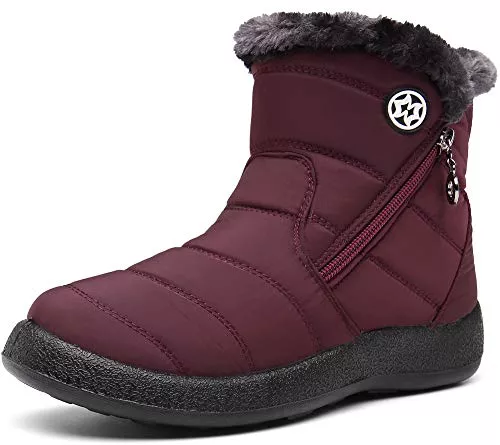 Gaatpot Stiefel Gaatpot Damen Winterstiefel Wasserdicht Warm gefütterte Schneestiefel Winterschuhe Winter Kurzschaft Stiefel Boots Schuhe