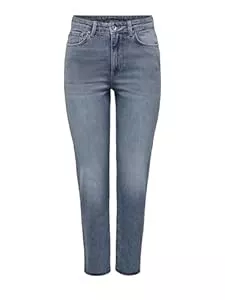 ONLY Jeans ONLY Female Straight-Fit Jeans ONLEMILY Hohe Taille Gerade geschnitten Jeans