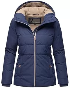 MARIKOO Jacken MARIKOO Damen Winterjacke warme wasserdichte Steppjacke aus recyceltem Material mit Kapuze Alemee 16 XS-3XL