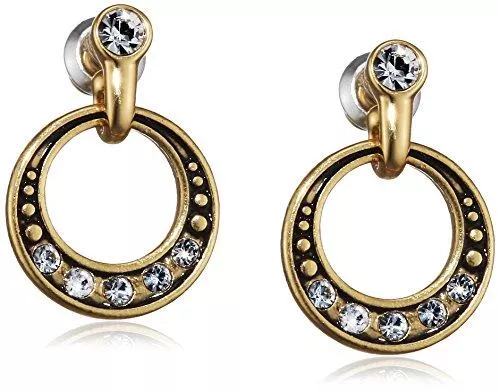 PILGRIM Schmuck Pilgrim Jewelry Damen-Ohrhänger Messing Kristall Classic Vergoldet 601412023