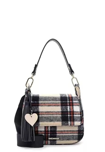Emily & Noah Taschen & Rucksäcke Emily & Noah Umhängetasche E&N Dala 64611 Damen Handtaschen Karo sand 420