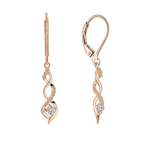 JO WISDOM Schmuck JO WISDOM Damen hängende ohrringe Unendlichkeit infinity silber 925 mit 3A Zirkonia Kristall,Schmuck für Frauen