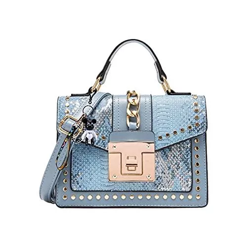 SDINAZ Taschen & Rucksäcke SDINAZ Damen Persönlichkeit Mode Schultertasche Handtasche Blau