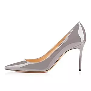 elashe High Heels elashe Damen Mid High Heel Pumps | 8cm Spitze Zehen Stiletto | Geschlossen Pumps