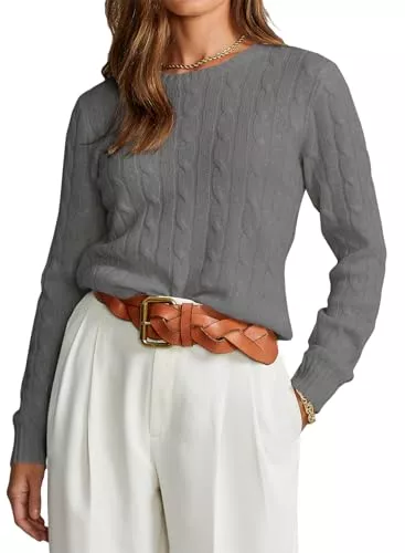 BLENCOT Pullover & Strickmode BLENCOT Damen Pullover Casual Strickpullover Herbst Winter Rundhals Pulli Warm Outwear Pullover Oberteile