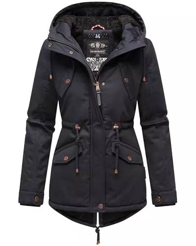 MARIKOO Jacken MARIKOO Damen warme Winterjacke mit kuscheliger Verstellbarer Kapuze Manolya XS-5XL