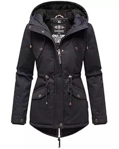 MARIKOO Jacken MARIKOO Damen warme Winterjacke mit kuscheliger Verstellbarer Kapuze Manolya XS-5XL