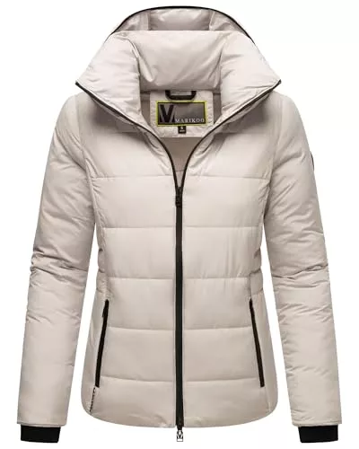 MARIKOO Jacken MARIKOO Damen Winterjacke (XS-6XL) - Steppjacke, hochstehender gefütterter Kragen, geringes Eigengewicht, Warme Jacke Frauen - N025