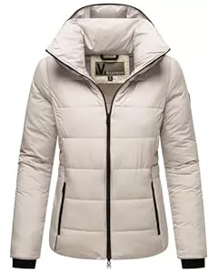 MARIKOO Jacken MARIKOO Damen Winterjacke (XS-6XL) - Steppjacke, hochstehender gefütterter Kragen, geringes Eigengewicht, Warme Jacke Frauen - N025