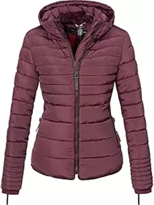 MARIKOO Jacken MARIKOO Damen warme Winter Steppjacke mit Kapuze Amber XS-XXL