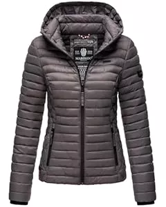 MARIKOO Jacken MARIKOO Damen Jacke Steppjacke Übergangsjacke mit Kapuze gesteppt B600