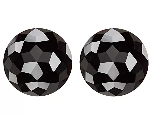 GemShine Schmuck Gemshine Ohrstecker Ohrringe mit vollfacettierten schwarzen Onyx Edelsteinen in 925 Silber oder hochwertig vergoldet. Nachhaltig - Qualitätsvoll - Made in Germany