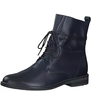 MARCO TOZZI Stiefel MARCO TOZZI Damen Stiefeletten zum Schnüren aus Leder Flach