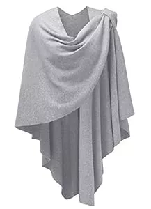 PULI Schals & Tücher PULI Damen Poncho Schal Cashmere Feeling Strick Cape Cardigan Für Frauen Geschenk Für Mutter