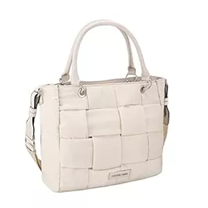 MARCO TOZZI Taschen & Rucksäcke MARCO TOZZI Damen Henkeltasche Umhängeriemen Flechtoptik 2-61123-29, Farbe:Beige