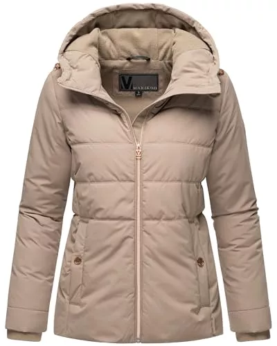MARIKOO Jacken MARIKOO Damen Winterjacke warme wasserdichte Steppjacke aus recyceltem Material mit Kapuze Alemee 16 XS-3XL