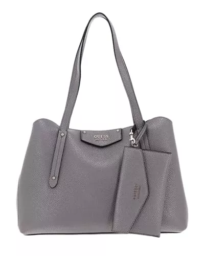 GUESS Taschen & Rucksäcke GUESS Eco Brenton Girlfriend Satchel Pewter