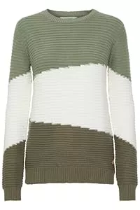 OXMO Pullover & Strickmode OXMO OXOlma Damen Strickpullover Grobstrick Pullover