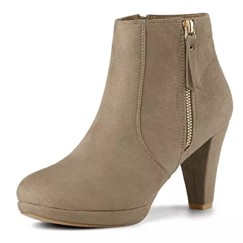 Allegra K Stiefel Allegra K Damen Jeansweste Ärmellos Umlegekragen Distressed Knopfleiste Weste