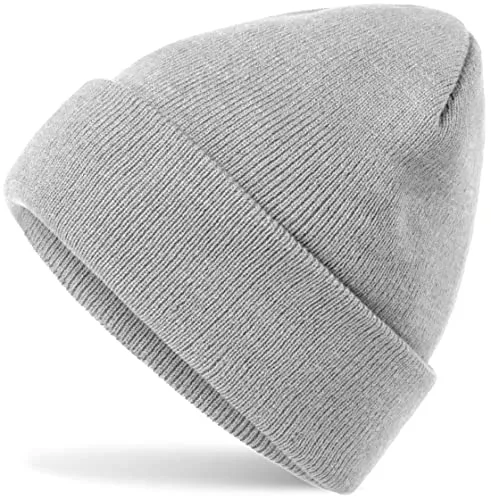 Hatsatar Hüte & Mützen Hatstar Wintermütze | Damen Beanie Mütze | Herren Feinstrick Beanie | für Frauen Männer Unisex | Cuffed Hats Weich & Warm