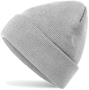 Hatsatar Hüte & Mützen Hatstar Wintermütze | Damen Beanie Mütze | Herren Feinstrick Beanie | für Frauen Männer Unisex | Cuffed Hats Weich & Warm