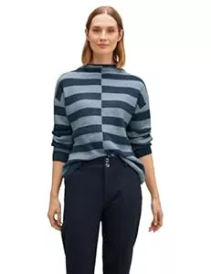 Street One Pullover & Strickmode Street One Damen Pullover mit Streifenmuster