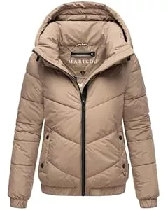 MARIKOO Jacken MARIKOO Damen Winterjacke (XS-XXL) - Steppjacke, Kapuze mit Reißverschluss aufnehmbar, geringes Eigengewicht, Warme Jacke Frauen - N002