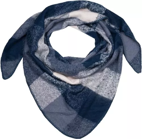 styleBREAKER Schals & Tücher styleBREAKER Damen XXL Web Dreieck Schal mit buntem Karo Muster, Dreiecktuch Kariert, Winter Schal warm weich, Tuch 01020050