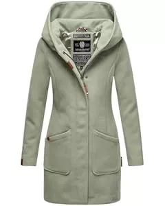 MARIKOO Mäntel MARIKOO Damen Mantel Trenchcoat Wintermantel Übergangs Jacke Parka Lang B819