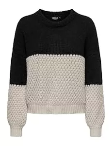 ONLY Pullover & Strickmode ONLY Damen Onlrose Life Ls O-Neck Block KNT Pullover